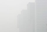 Smog covers the Beijing CBD