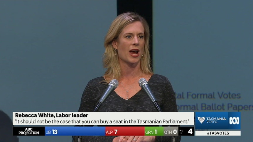 Rebecca White concedes defeat in 2018 Tasmanian election