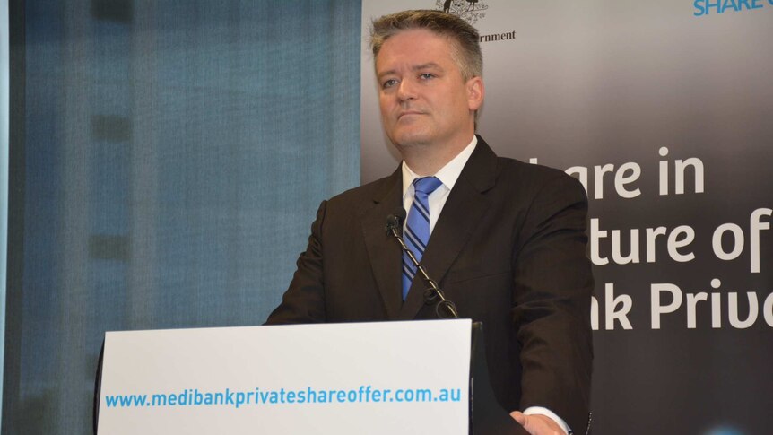 Senator Cormann says the share offer process surpassed expectations.