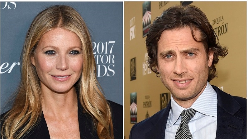 A composite image of Gwyneth Paltrow and Brad Falchuk