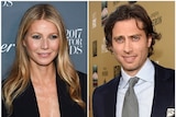 A composite image of Gwyneth Paltrow and Brad Falchuk