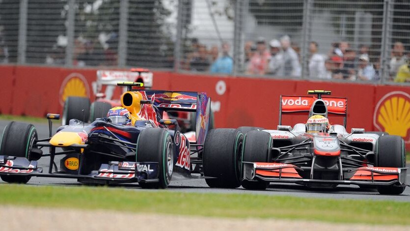 Webber hit Hamilton as the pair pushed for a podium position at the back end of the race.