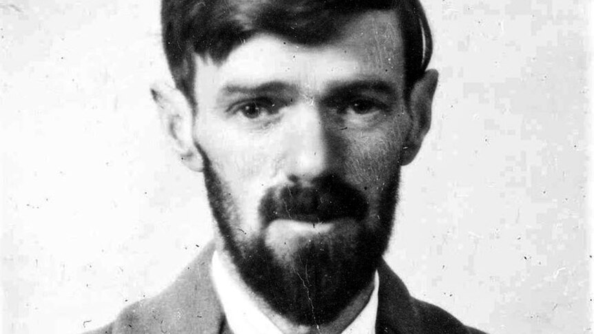 Undated passport photograph of D.H. Lawrence