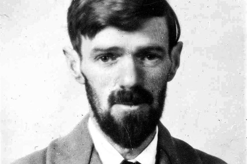 Undated passport photograph of D.H. Lawrence