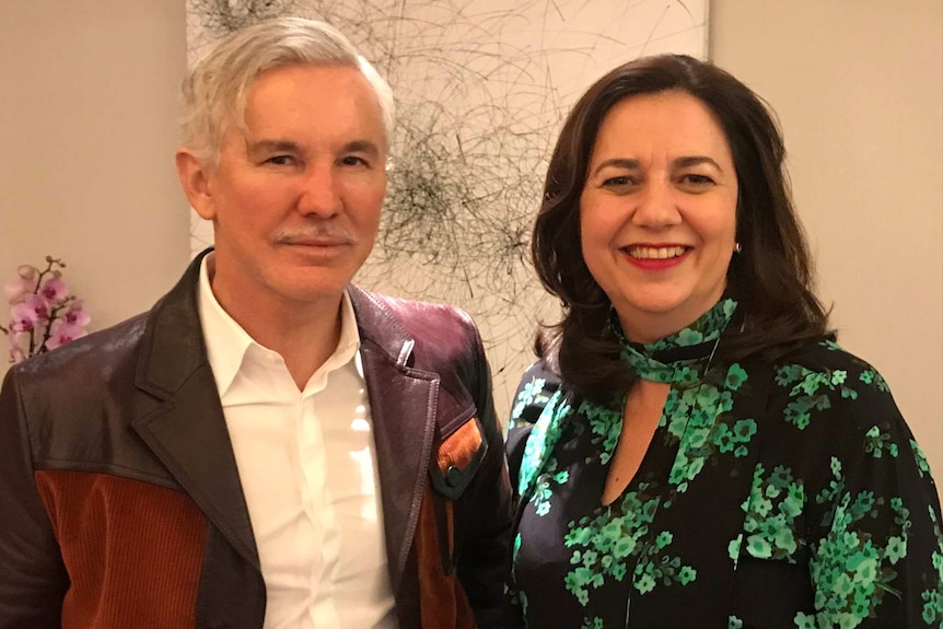 Baz Luhrmann and Annastacia Palaszczuk.