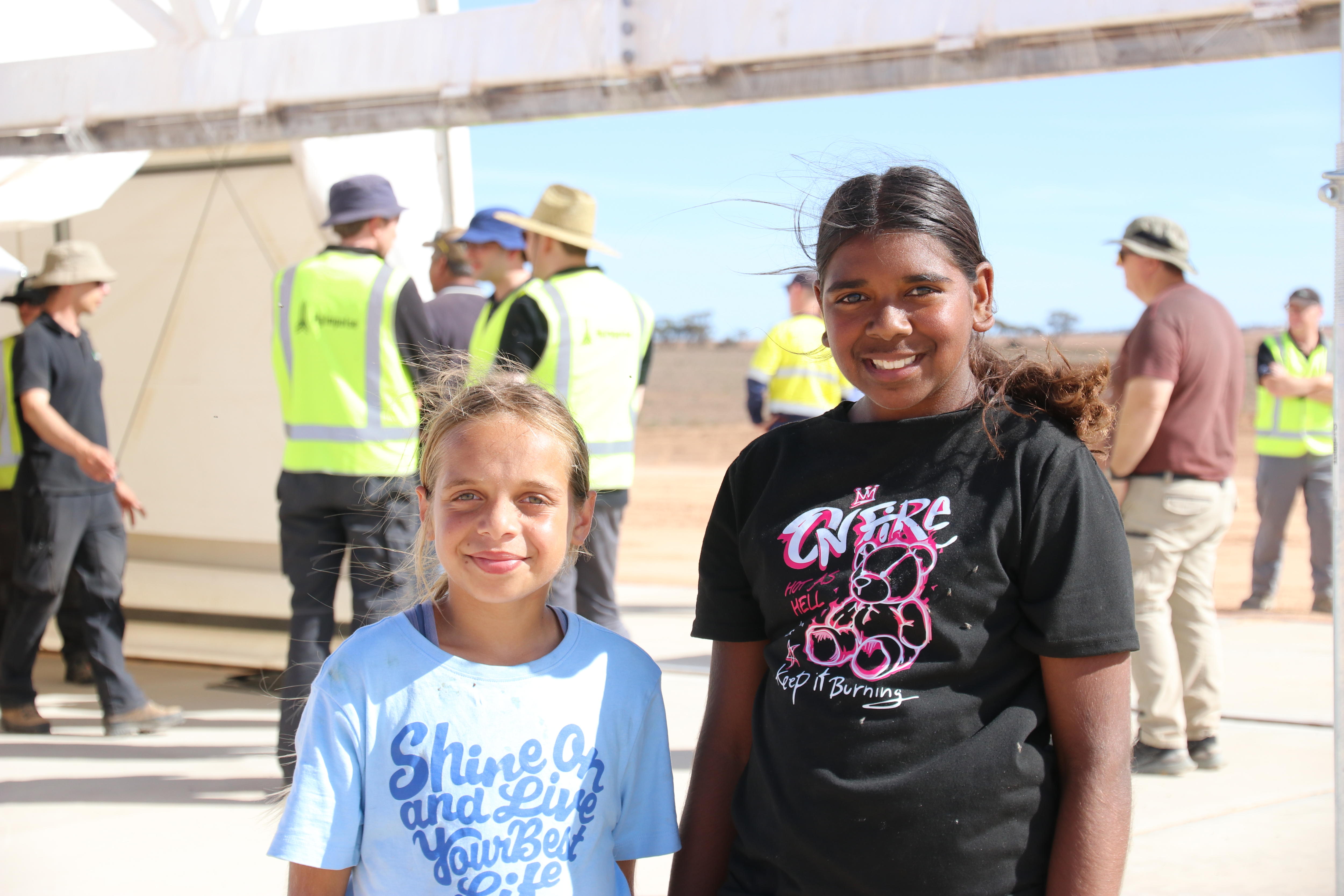 Two smiling students