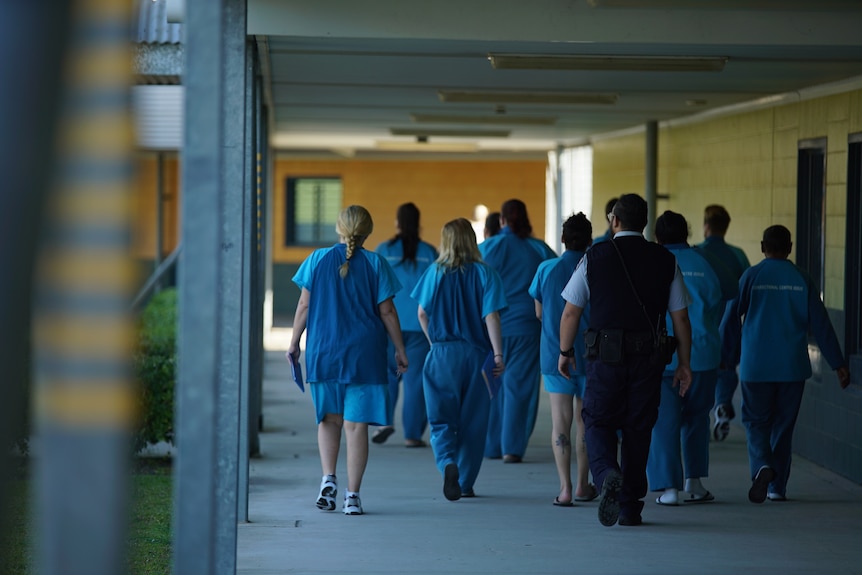 Female prisoners in a Brisbane corrctional facility. 