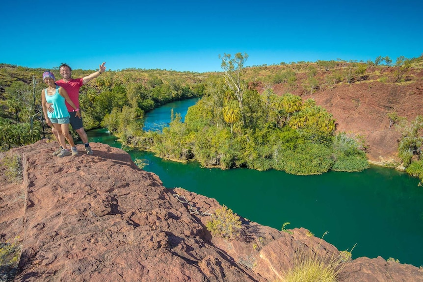 Julie and Rene Thalmann are travelling around Australia in their caravan.