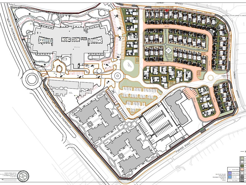 Image of plans for proposed workers accomodation.