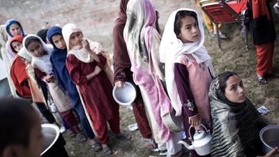 Refugees flee fighting in Pakistan. (Getty Images: Daniel Berehulak, file photo)