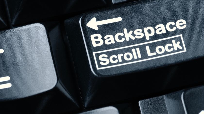 Backspace button on a keyboard