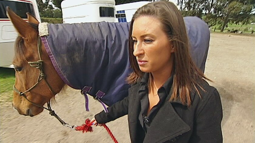 Jane, an aspiring jockey who was indecently assaulted by a Melbourne trainer.