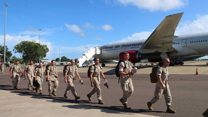 The latest rotation of US Marines arrive in Darwin
