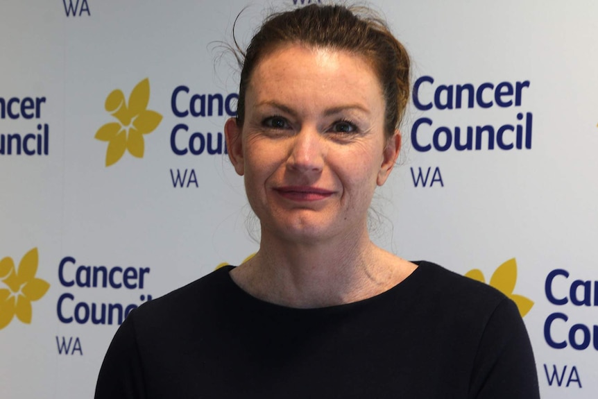 A head and shoulders shot of Cancer Council WA obesity prevention manager Kelly Kennington posing for a photo.