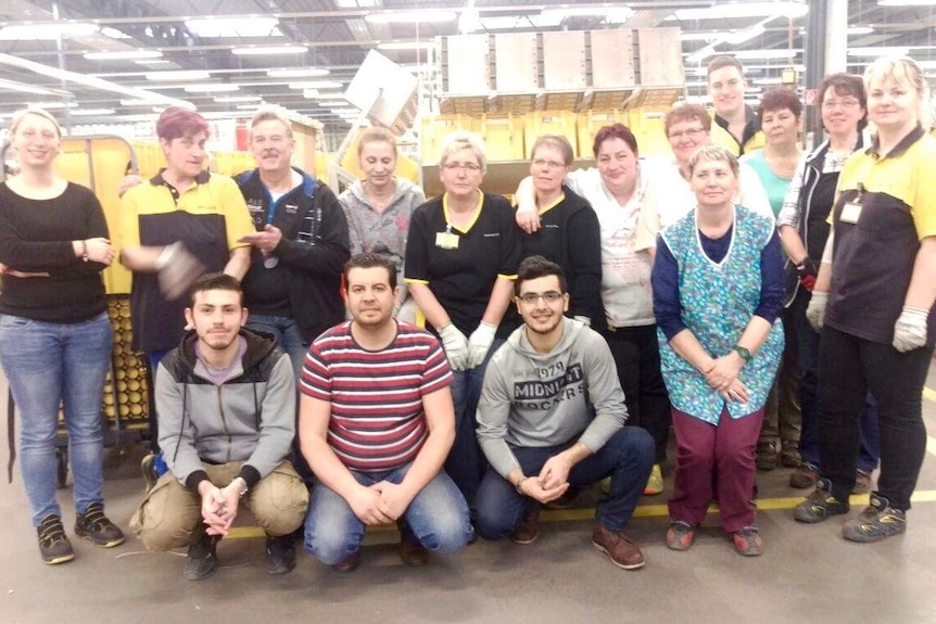 Deutsche Post DHL Group mail-sorting team