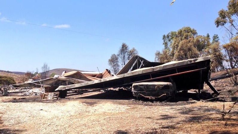 Home burnt in Eden Valley