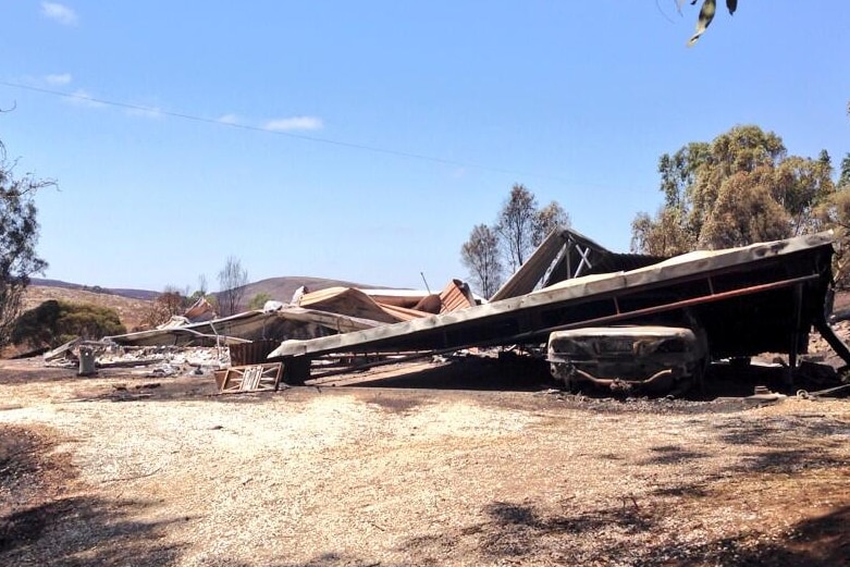 Home burnt in Eden Valley