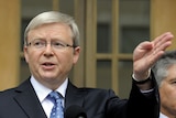 Kevin Rudd was again forced to defend the Government's asylum seeker policy.