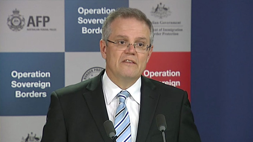 Immigration Minister Scott Morrison at Operation Sovereign Borders briefing