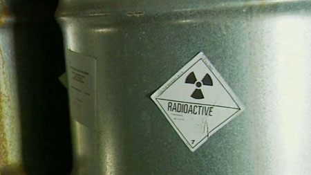 Drum of radioactive waste