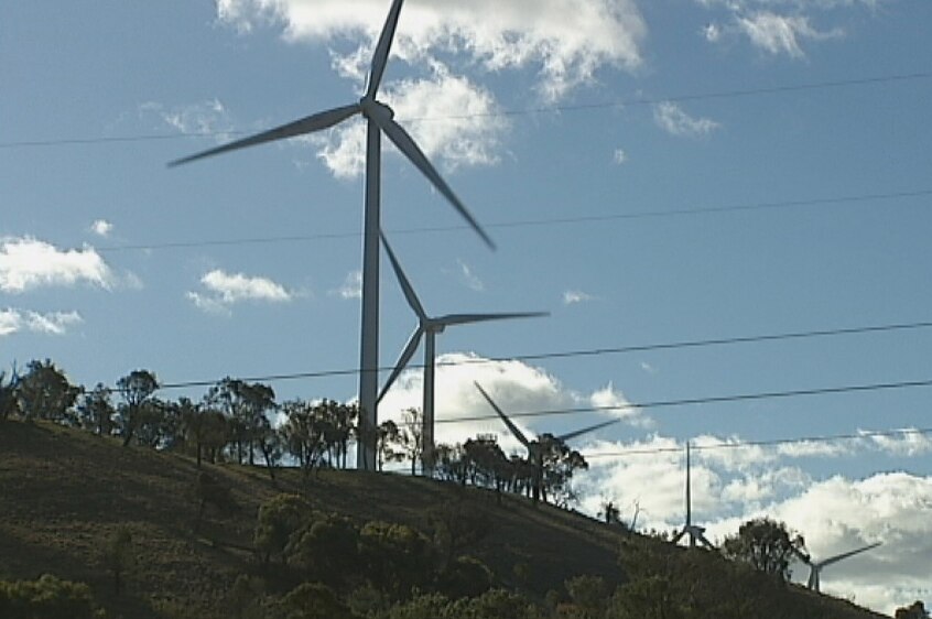 Wind turbines from the Cullerin Range Wind Farm