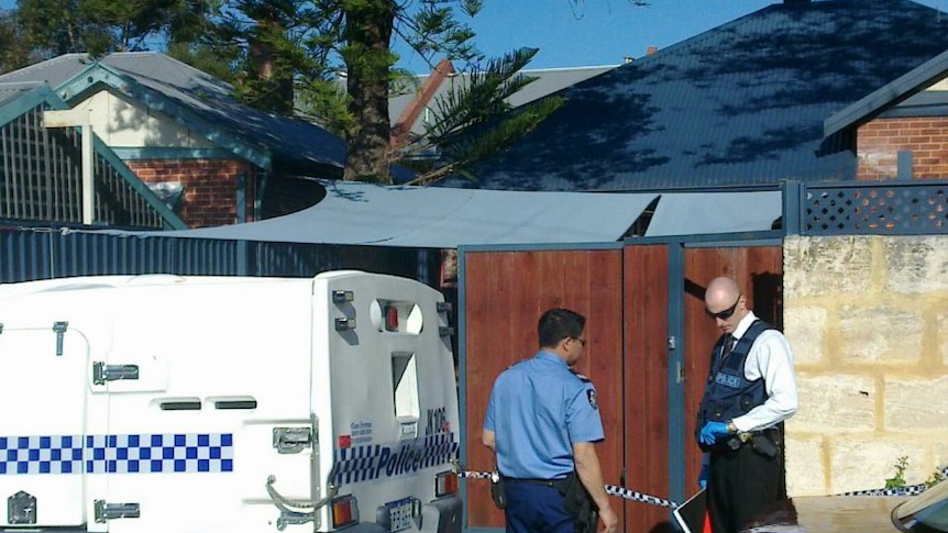 Police investigate a home invasion in Burswood