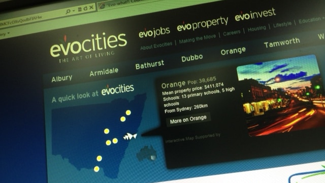 Evocities webpage