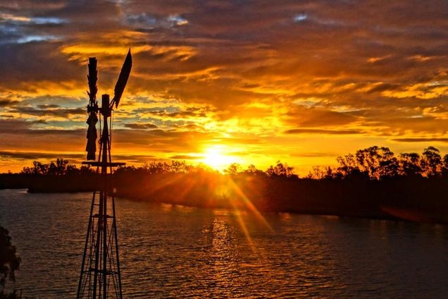 Sunset at Loxton in SA Riverland