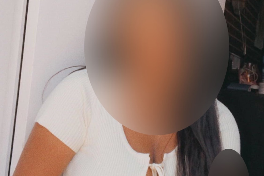 Blurred image of woman from Hervey Bay woman.