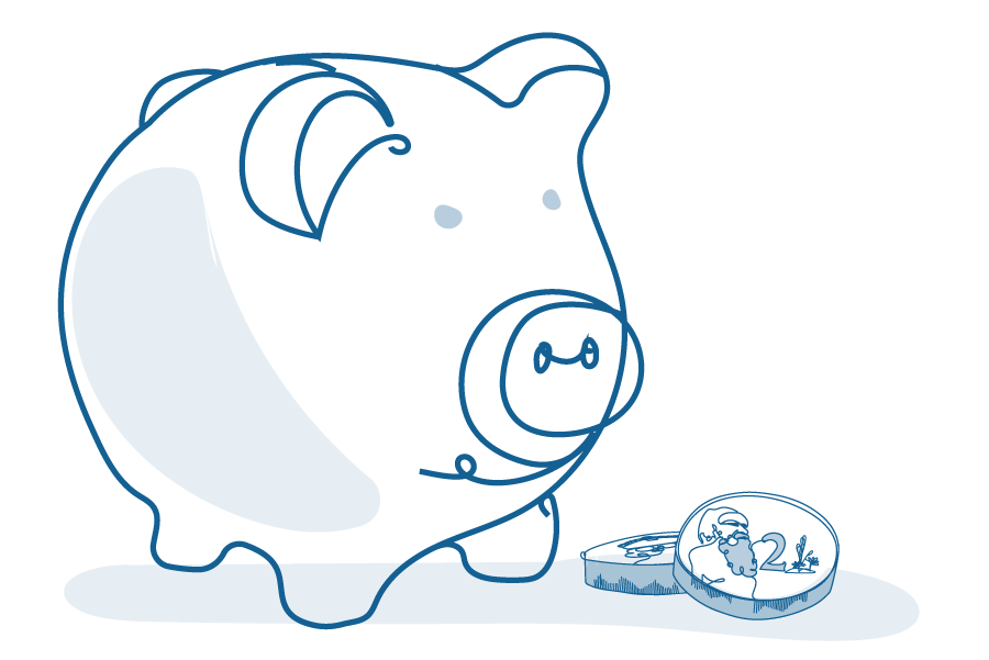 An illustration of a piggy bank.