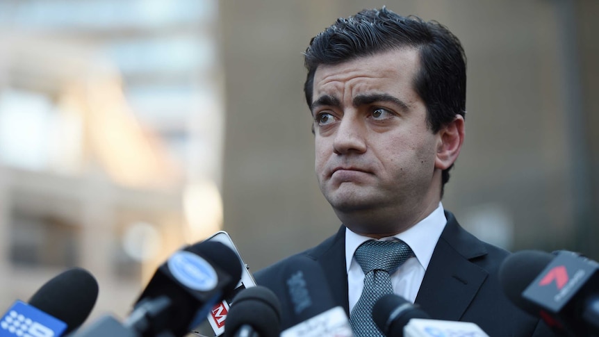 Sam Dastyari fronts the media