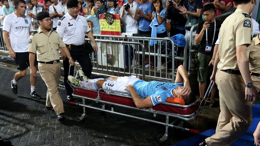 Nastasic stretchered off in Hong Kong