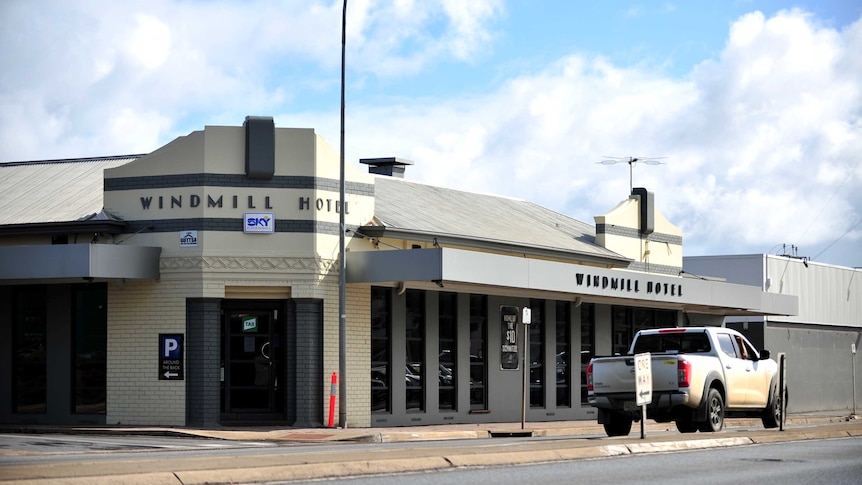The exterior of the Windmill Hotel at Prospect in Adelaide.