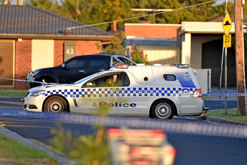 Police cordon off street after Melbourne stabbing