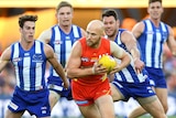 Gary Ablett breaks away from North Melbourne