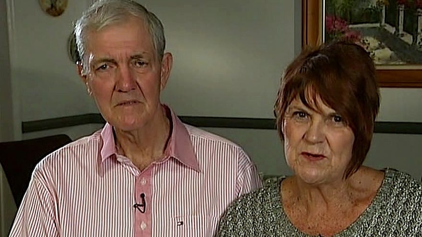 John and Janelle Taylor, the parents of detained Australian lawyer, Melinda Taylor.