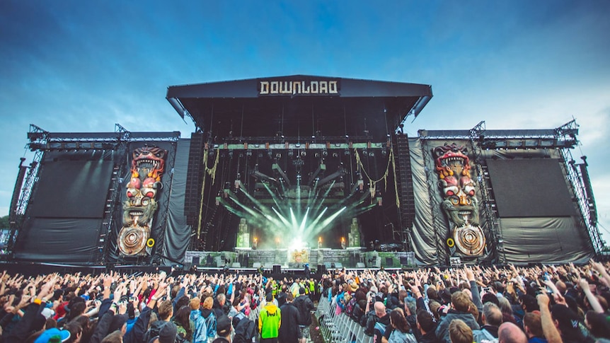 The packed main stage of UK's Download festival