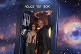 Doctor Who and Bill Potts in the Tardis
