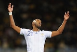 Stalemate: France striker Nicolas Anelka vents his frustration at a missed opportunity.