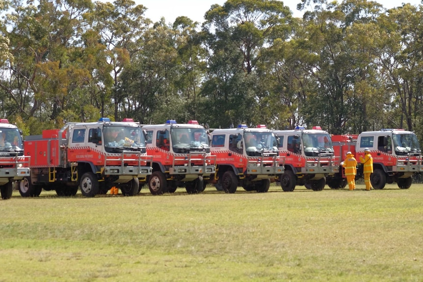 fire trucks at Warrimoo school