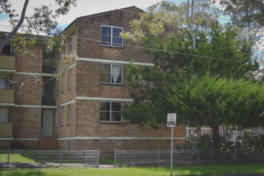 an old brick apartment