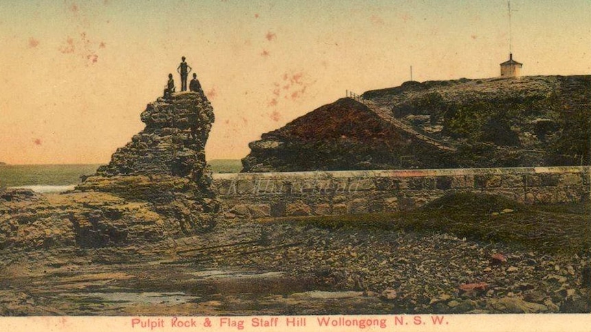 At low tide the harbour provided access to the Chain Baths across the rock platform