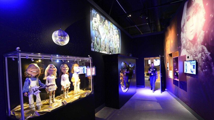 A fan at the ABBA museum.