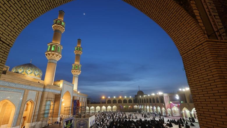 People praying during the holy month of Ramadan at Al-Sahlah Mosque