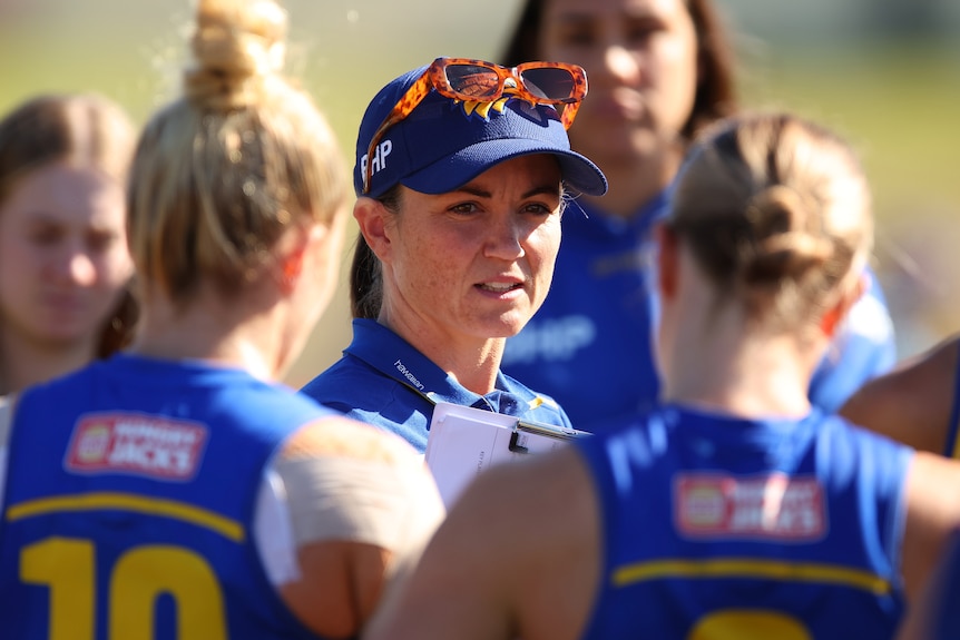 Daisy Pearce pictured at a West Coast training session