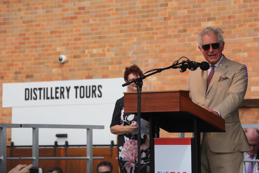 The Prince of Wales in Bundaberg as part of 2018 Commonwealth Games royal tour