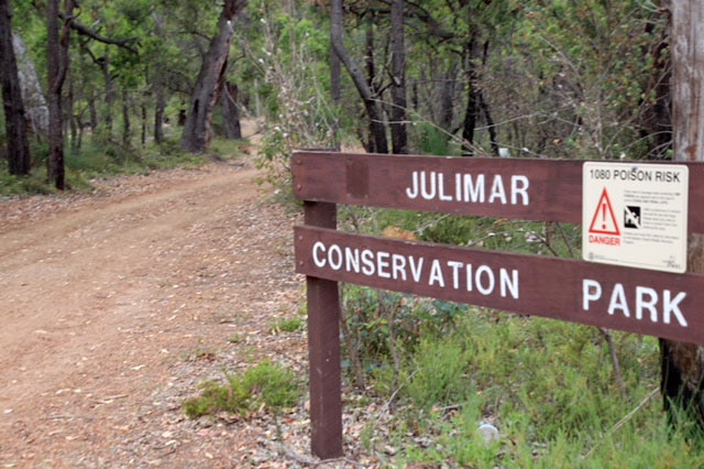 Julimar State Forest sign