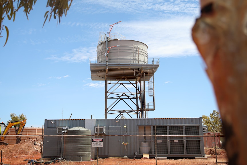 A water treatment plant.