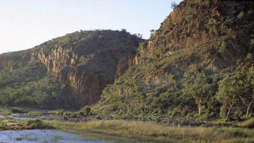 An undated generic photo of Glen Helen Gorge, in the Northern Territory.
