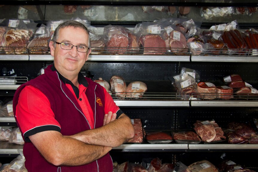 Ken Barritt at his Bundaberg butcher shop on June 8, 2016